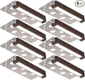 LEONLITE 8-Pack 7 Inch LED Hardscape Lighting, Update Retaining Wall Lights, LED Landscape Lighting, 12-24V AC/DC Paver Light Low Voltage, 3W/4W/5W Dimmable Outdoor Step Lights, 5000K Daylight, ETL
