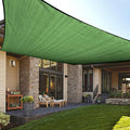 LOVE STORY Custom Size 4'x4' Piquant Green Sun Shade Sail Rectangle UV Block Canopy Patio Sail Sunshades Fabric for Outdoor Garden Carport (We Make Custom Size)