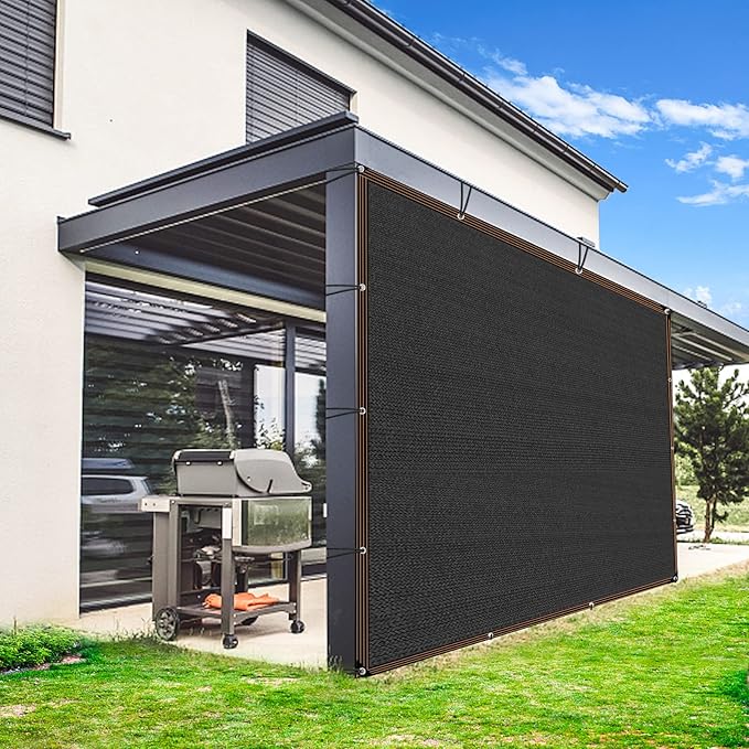 8 x 16 FT Shade Cloth 90% Sunblock Net for Garden Patio Plants Greenhouse Outdoor Pergola Lawn Sun Shade Cloths for Kennel Chicken Coop Easier to Hang Neting Cover