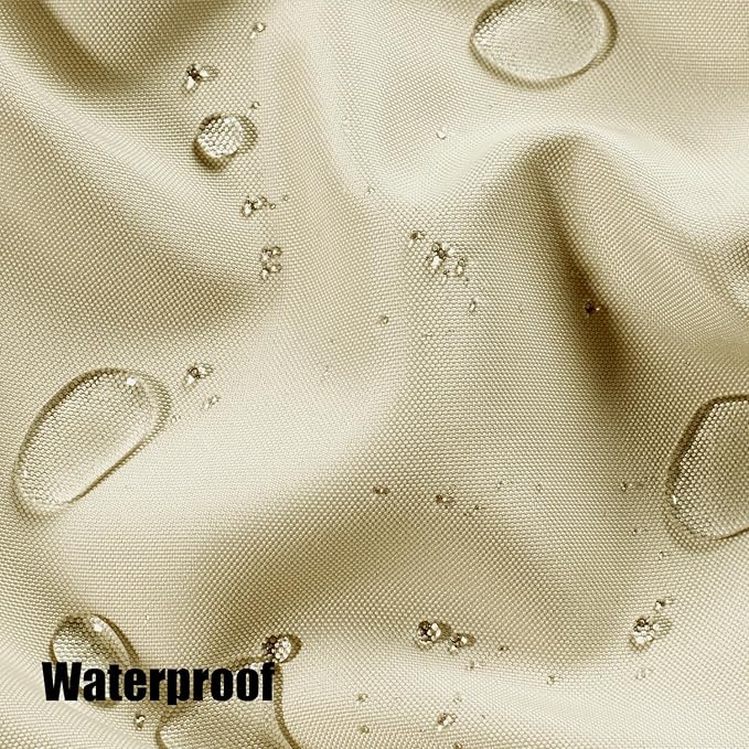 BONZER Extra Wide Waterproof Outdoor Curtains for Patio Heavy Privacy Light Filtering Grommet Outside Curtains for Porch, Pergola, Gazebo, 1 Panel, 150W x 84L inch, Cream