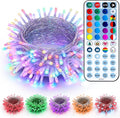 Brizled RGB Christmas Lights, 66ft 200 LED Color Changing Christmas Light with Remote, Dimmable Xmas Lights Outdoor Indoor Waterproof Mini String Light, Xmas Tree Lighting for Tree Halloween Party