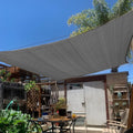 KANAGAWA 14'X20' Dark Gray Custom Size Sun Shade Sail Rectangle UV Block Canopy Cover for Patio Backyard Lawn Garden Outdoor (Customized Available)