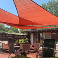 LOVE STORY Custom Size 7'x14'x15.7' Terra Red Sun Shade Sail Right Triangle Sunhsade Fabric Awning Canopy for Patio Backyard Carport Pergola (Customized)
