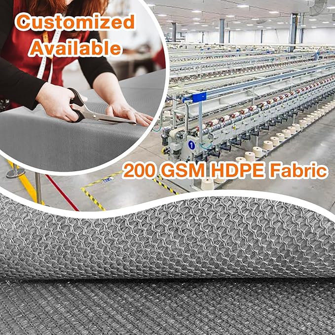 Artpuch Outdoor Pergola Shade Cover 9x17 FT Sun Shade Cloth with Grommets Light Grey 90% UV Protection Canopy Patio Privacy Screen (Customized Available)