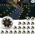 SOLPEX Mini Solar Ground Lights, 20 Pack Solar Lights Outdoor Waterproof, Pathway Lights Solar Powered, Solar Garden Light, Landscape Lighting for Yard Driveway Walkway (Warm White)