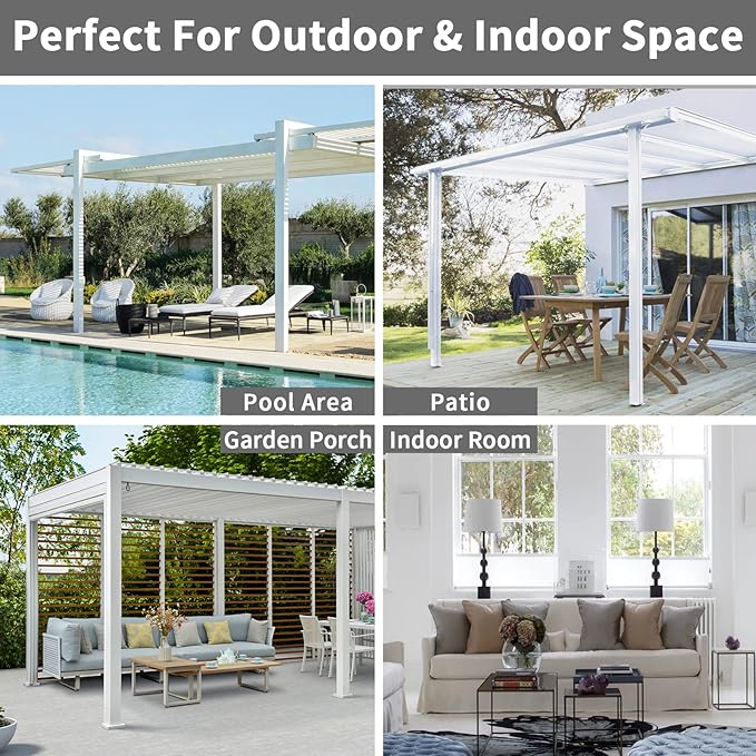 Easy-Going Linen Look Outdoor Curtains Waterproof Windproof Porch Curtains, Soft Thicken Outdoor Privacy Curtains for Patio, Gazebo, Grommet Top and Tab Bottom Drape, 1 Panel, 54x96 inch, Sky Blue