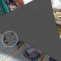 LOVE STORY Right Triangle 12'x18'x21.6' Waterproof Sun Shade Sail Canopy UV Block for Outdoor Patio Backyard Carport,Dark Grey(We Make Custom Size)