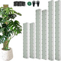 60"/40"/24" Metal Moss Pole, D Shape Sphagnum Moss Pole, Moss Poles for Climbing Plants, Monstera, Indoor Climbing Plants (2 Each of 60" 40" 24")