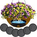 UPINS 12 Pcs Invisible Self Watering Planter, 5.3 Inches Insert Auto Hanging Basket Planter Watering Devices Plastic Soil Water Retaining Drip Pan Water Catcher Saucer for Window Box Basket