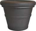 Tusco Products RR20ES Classic Rolled Rim Garden Planter, 20", Espresso