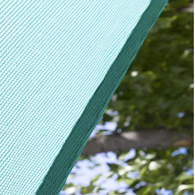 Amgo Custom Size 14' x 24' x 27.8' Turquoise Triangle Sun Shade Sail Order to Make Canopy Awning UPF50+ AGSLT, 95% UV Blockage, Water & Air Permeable, 200GSM Commercial Standard (We Customize)