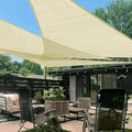 LOVE STORY Custom Size 7'x9'x11.4' Butter Cream Sun Shade Sail Right Triangle Sunhsade Fabric Awning Canopy for Patio Backyard Carport Pergola (Customized)