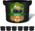 Gardzen 6-Pack 5 Gallon Grow Bags, Aeration Fabric Pots with Handles, Heavy Duty Cloth Pots for Plants