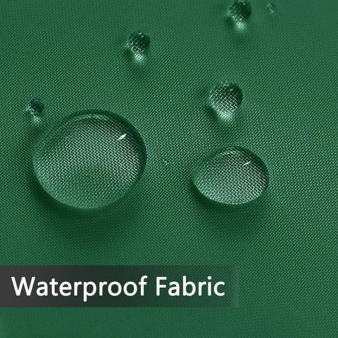 SpaceDresser Waterproof Outdoor Sheer Curtains for Patio - 2 Panels Rod Pocket Indoor Voile Sheer Curtain for Living Room,52W x 120L inch,Foliage Green
