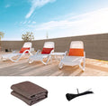 LOVE STORY Custom Size 2'6''x25' Brown Balcony Privacy Screen,UV Block Privacy Fence Screen,90% Shield for Outdoor Pool Garden Apartment Railing