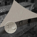SUNNY GUARD Waterproof Sun Shade Sail 8'x8'x11.3' Taupe Right Triangle UV Block Sunshade for Backyard Yard Deck Patio Garden Outdoor Activities and Facility(Customized)