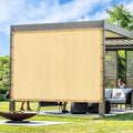 Artpuch Outdoor Pergola Shade Cover 9' X 14' Sun Shade Cloth with Grommets, 90% UV Protection Canopy Patio Privacy Screen (Customized Available) GN107, Wheat