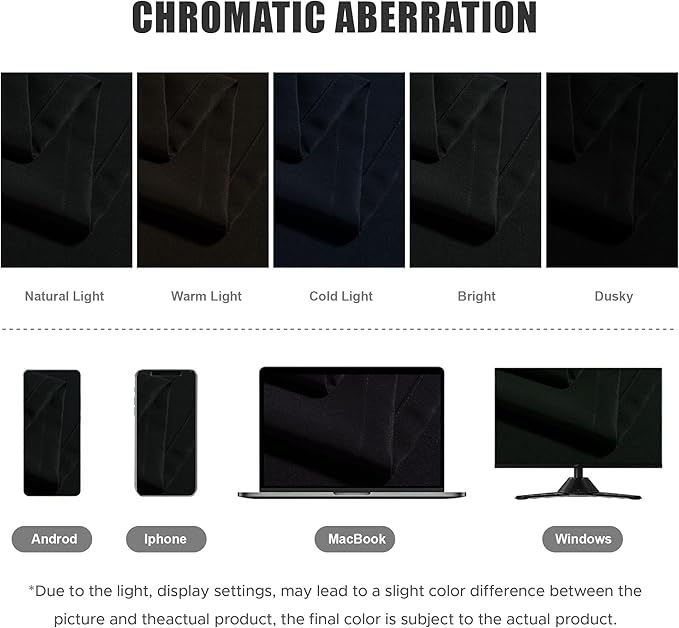 BONZER Waterproof Indoor/Outdoor Curtains for Patio Thick Privacy Wide Grommet Curtains for Bedroom, Living Room, Porch, Pergola, Cabana, 1 Panel, 110W x 95L inch, Black