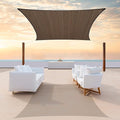 ColourTree TAPR1616 Custom Size 14' x 24' Brown Sun Shade Sail Canopy UV Block UPF50 Rectangle - Commercial Standard Heavy Duty - 190 GSM - 3 Years Warranty