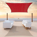 ColourTree TAPR1616 Custom Size 10' x 13' Red Sun Shade Sail Canopy UV Block UPF50 Rectangle - Commercial Standard Heavy Duty - 190 GSM - 3 Years Warranty