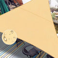 LOVE STORY Right Triangle 8'x15'x17' Waterproof Sun Shade Sail Canopy UV Block for Outdoor Patio Backyard Carport,Sand(We Make Custom Size)