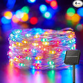 Minetom Solar String Lights for Outside, 33Ft 100 LED Outdoor Solar Fairy Lights, 8 Modes Balcony Lights for Tree Patio Christmas Party Wedding Decor 4PC