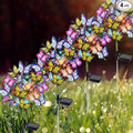 Solar Garden Lights Solar Lights Outdoor Waterproof Decorative 4 Pack with 88 LED 68 Butterfly Solar Lights for Garden Yard Decor Christmas Decorations, Gifts for Mother's Day Mom