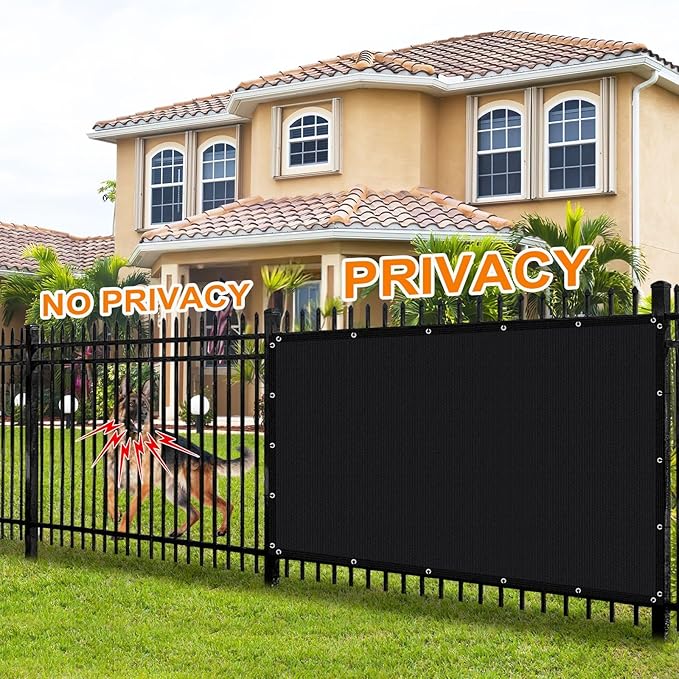 Artpuch 90% Sun Shade Cloth, 10 x 20 FT Pergola Shade Cover Canopy with Grommets, Sun Screen Fabric Tarp for Patio, Outdoor, Garden, Backyard, Black