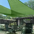 LOVE STORY Custom Size 5'x6'x7.8' Piquant Green Sun Shade Sail Right Triangle Sunshade Fabric Awning Canopy for Patio Backyard Carport Pergola (Customized)