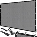 Artpuch 90% Sun Shade Cloth, 8 x 8 FT Pergola Shade Cover Canopy with Grommets, Sun Screen Fabric Tarp for Patio, Outdoor, Garden, Backyard, Light Grey