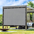 Artpuch Outdoor Pergola Shade Cover 13x13 FT Sun Shade Cloth with Grommets Light Grey 90% UV Protection Canopy Patio Privacy Screen (Customized Available)
