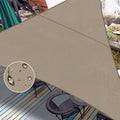 LOVE STORY Right Triangle 8'x10'x12.8' Waterproof Sun Shade Sail Canopy UV Block for Outdoor Patio Backyard Carport,Taupe(We Make Custom Size)