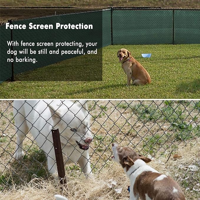 UPGRADE Privacy Fence Screen 4'x39' Dark Green Outdoor 90% Visibility Blockage 170 GSM Mesh Shade Cover Panels for Backyard,Balcony,Home Decoration with Zip Ties,Customized Avaliable