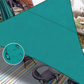 LOVE STORY Right Triangle 7'x9'x11.4' Waterproof Sun Shade Sail Canopy UV Block for Outdoor Patio Backyard Carport,Turquoise Blue(We Make Custom Size)
