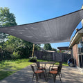 SUNLAX Sun Shade Sail 9' x 18' Dark Grey Rectangle Canopy Sail Shade Cover UV Block Permeable Sunshade Outdoor for Patio Backyard Deck Pergola (We Make Custom Size)