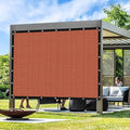 Artpuch 90% Sun Shade Cloth, 7 x 11 FT Pergola Shade Cover Canopy with Grommets, Sun Screen Fabric Tarp for Patio, Outdoor, Garden, Backyard, Rust Red