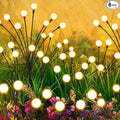 Solar Lights Outdoor-6Pack 48LEDs Solar Garden Firefly Lights Outside,Solar Powered Light Outdoor and Garden Decorative IP65 Waterproof,Yard Patio Pathway Decor,Gardening Gifts for Women,Warm White