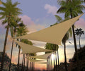 Amgo Custom Size 9' x 9' x 9' Sand Beige Triangle Sun Shade Sail UPF50+ AGTAPRT12, Order to Make Canopy Awning, 95% UV Blockage, Water & Air Permeable, Commercial Standard (We Customize)