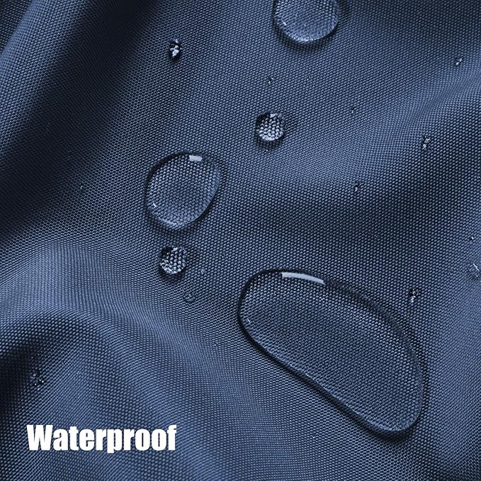 BONZER Outdoor Waterproof Curtains for Patio Privacy Grommet Light Filtering Outside Curtains for Gazebo, Porch, Pergola, Pavilion, 1 Panel, 84W x 95L inch, Navy