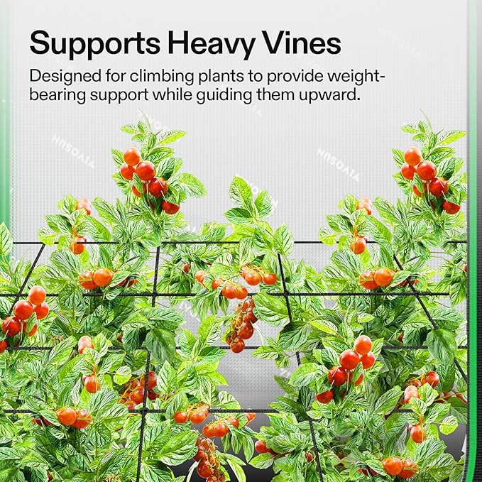 VIVOSUN 3 x 3Ft. Elastic Trellis Netting with 4 Hooks for Climbing Plants, Vegetables, Fruits, and Flowers, 1-Pack