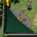 Amgo Custom Size 6' x 7' x 9.2' Green Right Triangle Sun Shade Sail UPF50+ AGTAPRT12, Order to Make Canopy Awning, 95% UV Blockage, Water & Air Permeable, Commercial Standard (We Customize)