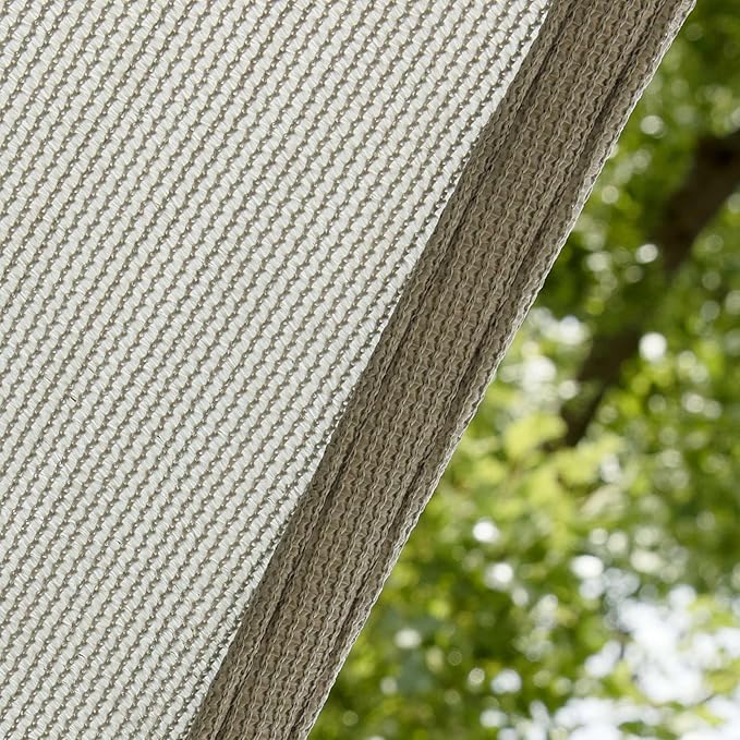 Amgo Custom Size 13' x 23' x 26.4' Grey Right Triangle Sun Shade Sail Order to Make Canopy Awning UPF50+ AGSLT, 95% UV Blockage, Water & Air Permeable, 200GSM Commercial Standard (We Customize)