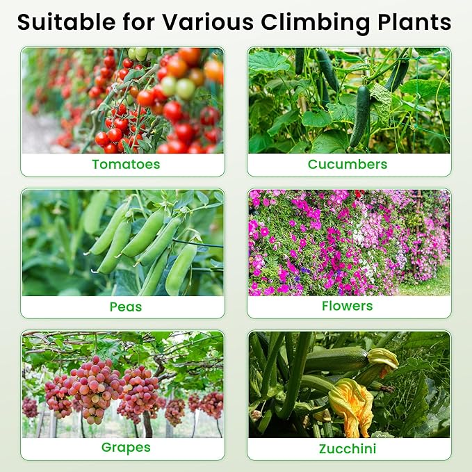 Cucumber Trellis, 35" X 50" A-Frame Garden Trellis for Climbing Plants Outdoor, Foldable Trellis Cucumber for Raised Bed Vegetable/Tomato/Flowers/Pea