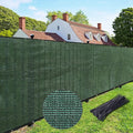 UPGRADE Privacy Fence Screen 3'x37' Dark Green Outdoor 90% Visibility Blockage 170 GSM Mesh Shade Cover Panels for Backyard,Balcony,Home Decoration with Zip Ties,Customized Avaliable