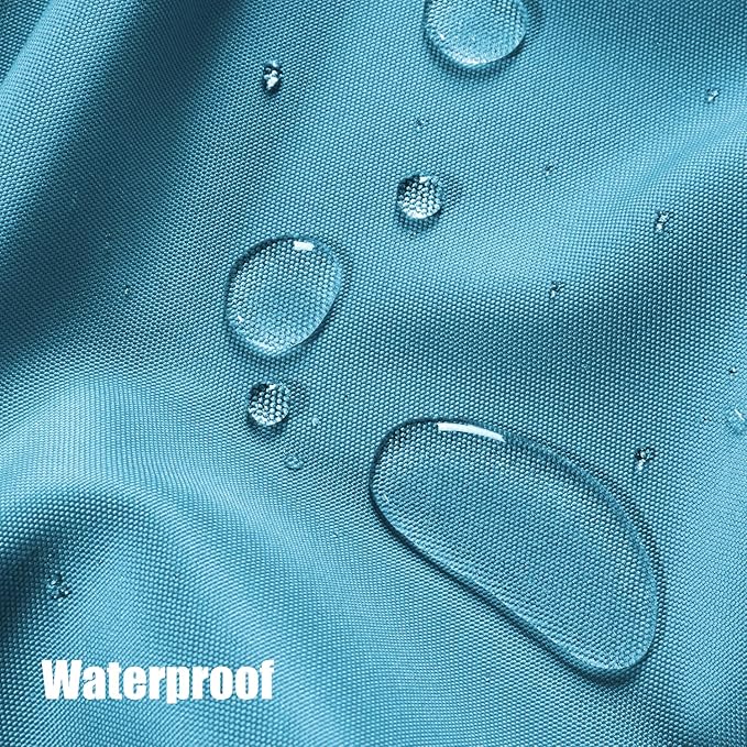 BONZER Outdoor Waterproof Curtains for Patio Extra Wide Grommet Light Filtering Outside Curtains for Gazebo, Porch, Pergola, Pavilion, 1 Panel, 150W x 95L inch, Teal