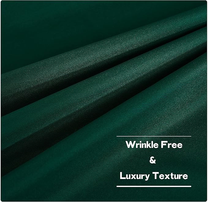 NICETOWN 2 Pieces Outdoor Curtains Waterproof Patio Drapes, Thermal Insulated Top Tab Sunlight Reducing Balance Summer Heat Winter Cool for Gazebo/Cabana, Dark Green, W55 x L95