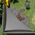 Amgo Custom Size 14' x 21' x 25.2' Grey Right Triangle Sun Shade Sail Order to Make Canopy Awning UPF50+ AGSLT, 95% UV Blockage, Water & Air Permeable, 200GSM Commercial Standard (We Customize)