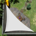 Amgo Custom Size 8' x 9' x 12' White Right Triangle Sun Shade Sail UPF50+ AGTAPRT12, Order to Make Canopy Awning, 95% UV Blockage, Water & Air Permeable, Commercial Standard (We Customize)