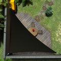 Amgo Custom Size 8' x 12' x 14.4' Black Right Triangle Sun Shade Sail Order to Make Canopy Awning UPF50+ AGSLT, 95% UV Blockage, Water & Air Permeable, 200GSM Commercial Standard (We Customize)